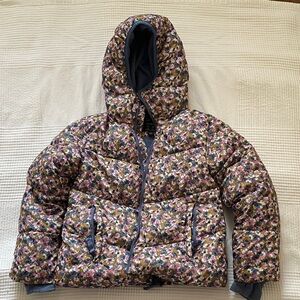 Floral Kids Puffer Jacket